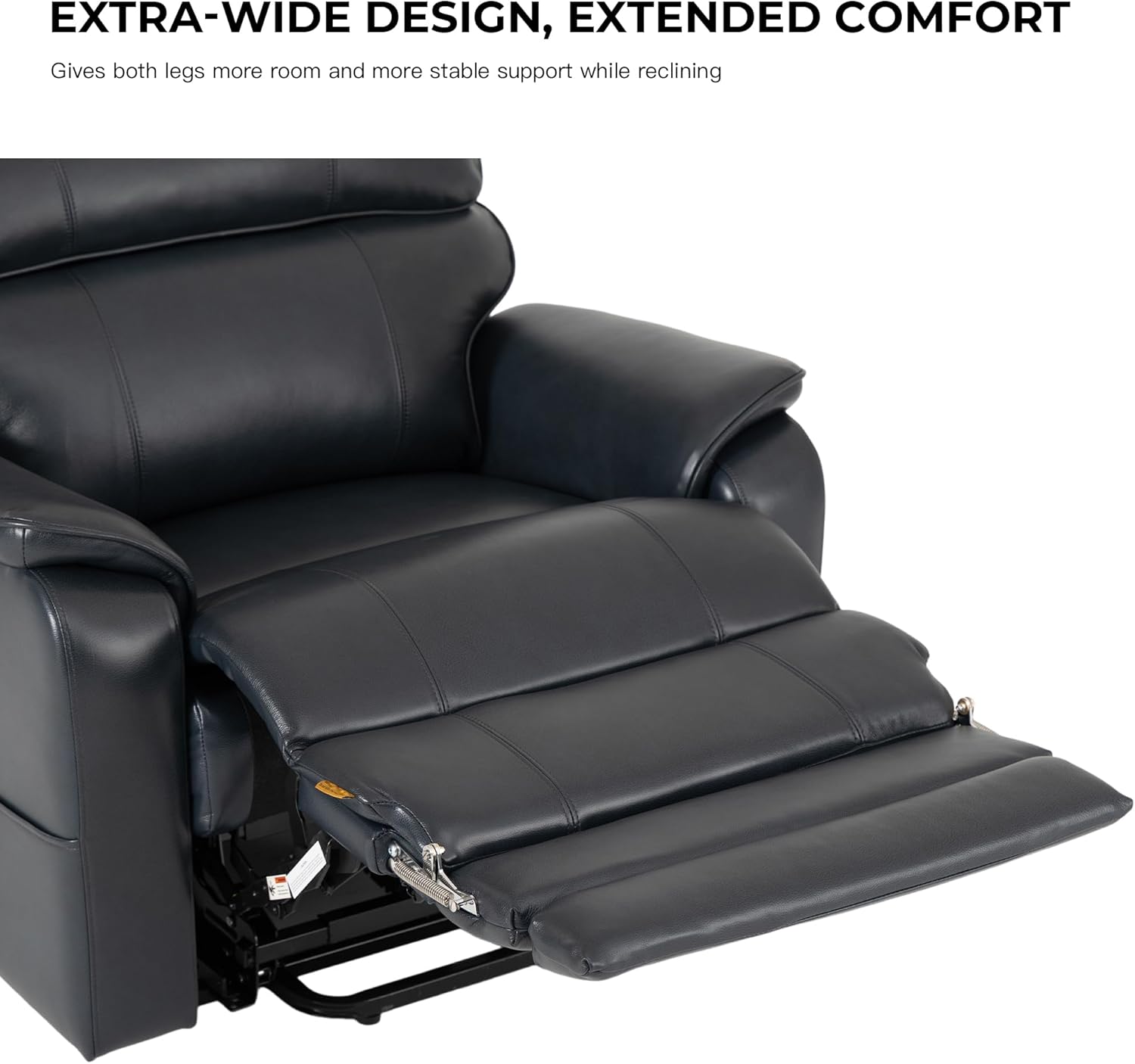 Extra Wide Heavy Duty Lift Chair Heat Massage - 500 lbs, Triple Motor