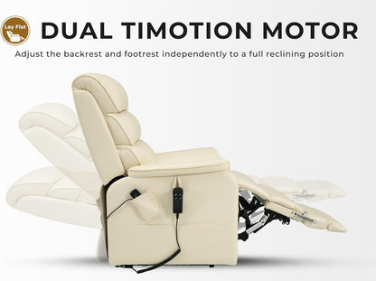Lift Chair Recliner For Tall Man With Extended Footrest Heat & Massage