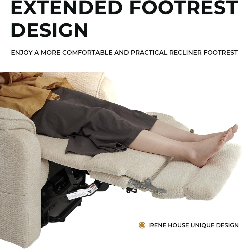 Lift Chairs For Tall Men With Extended Footrest and Heat & Massage