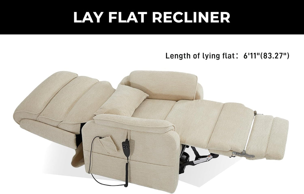 Lift Chairs For Tall Men With Extended Footrest and Heat & Massage