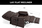Power Lift Recliner For Tall Man With Extended Footrest Heat & Massage