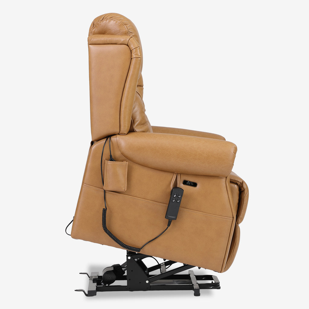 Leather Power Lift Recliner – Dual Motor & Infinite Position