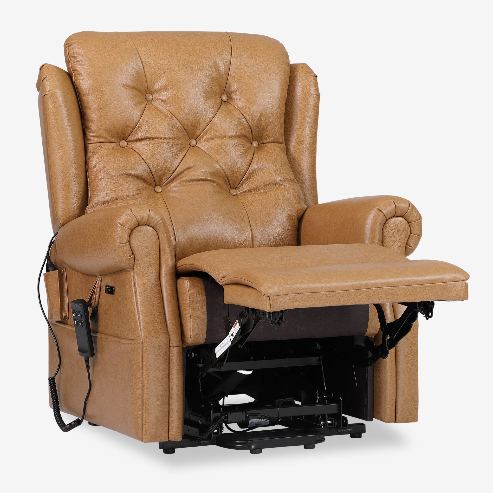 Leather Power Lift Recliner – Dual Motor & Infinite Position