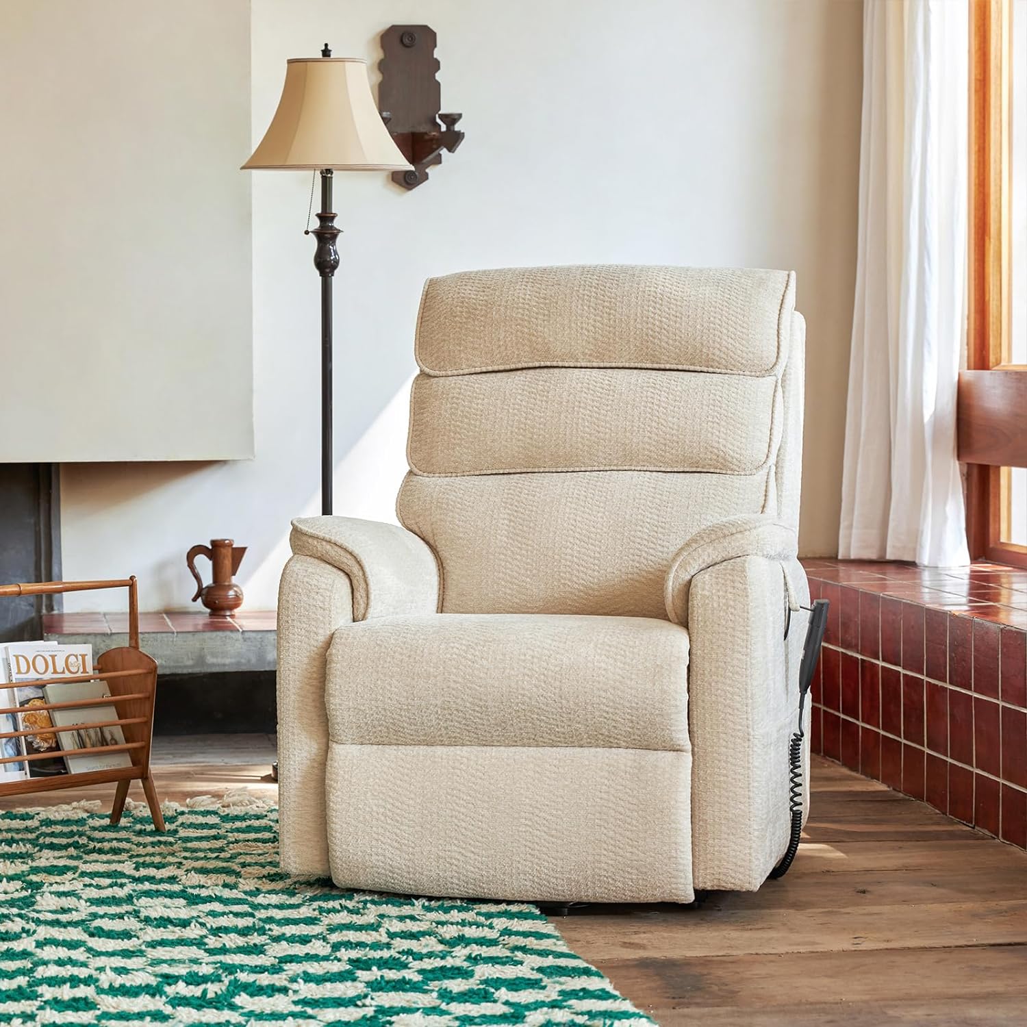Oversized Lift Chair With Heat And Massage(Infinite Positions)
