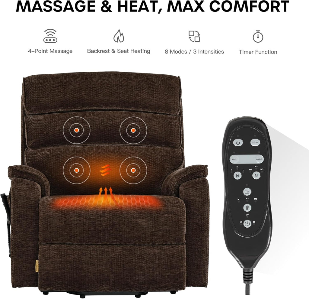 Lift Chair Recliner 500 Lb Capacity - Designed For Big & Tall