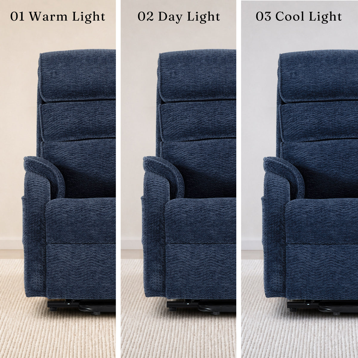 9188S Pro Small Power Lift Recliner – 300 lb, Triple Motor, All-in-One Remote, Lay Flat, Heat & Massage