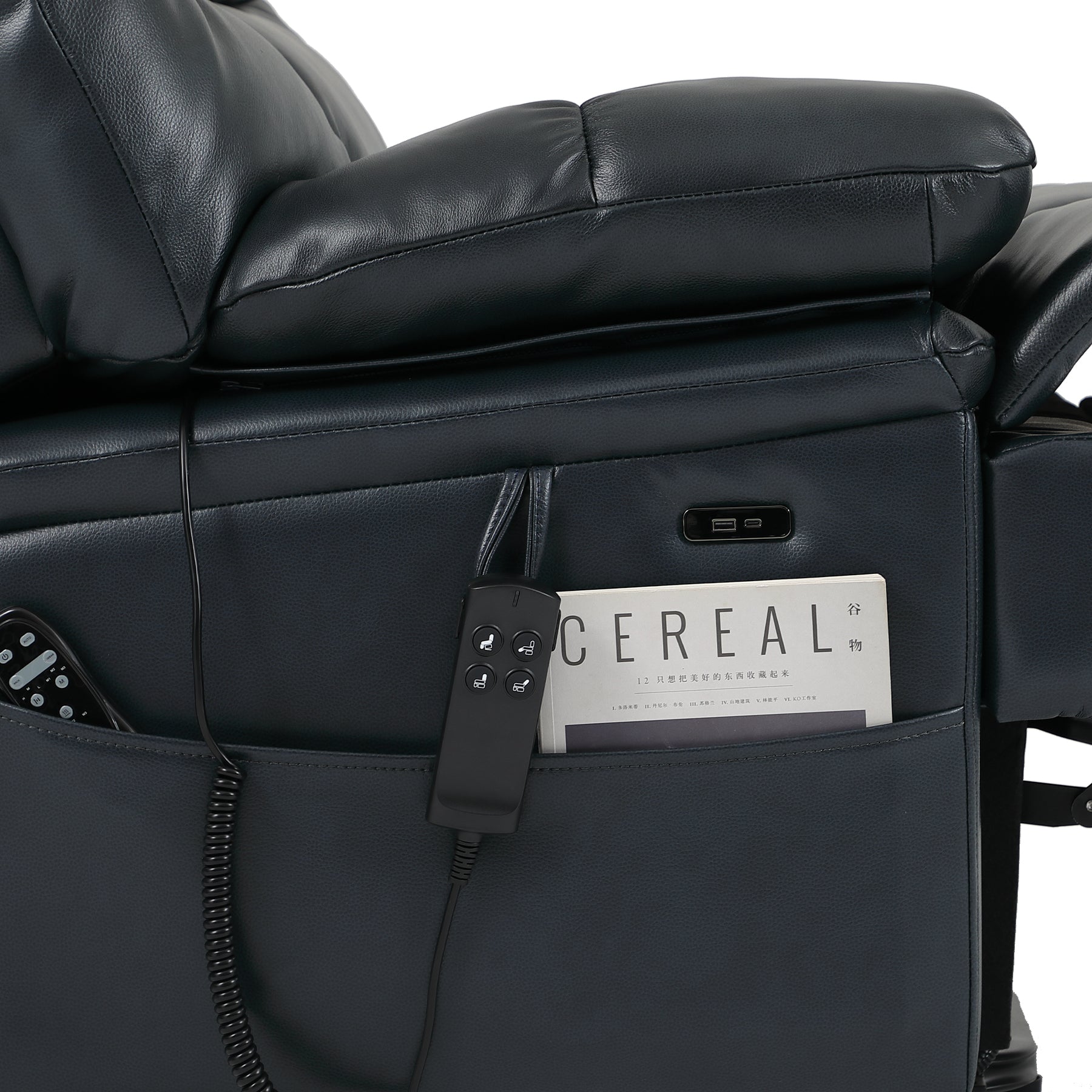 Power Lift Recliner 500 Lb Capacity - Triple Motor, Heat & Massage