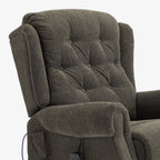 9199 Power Lift Recliner With Heat&Massage(Medium, Chenille Gray)