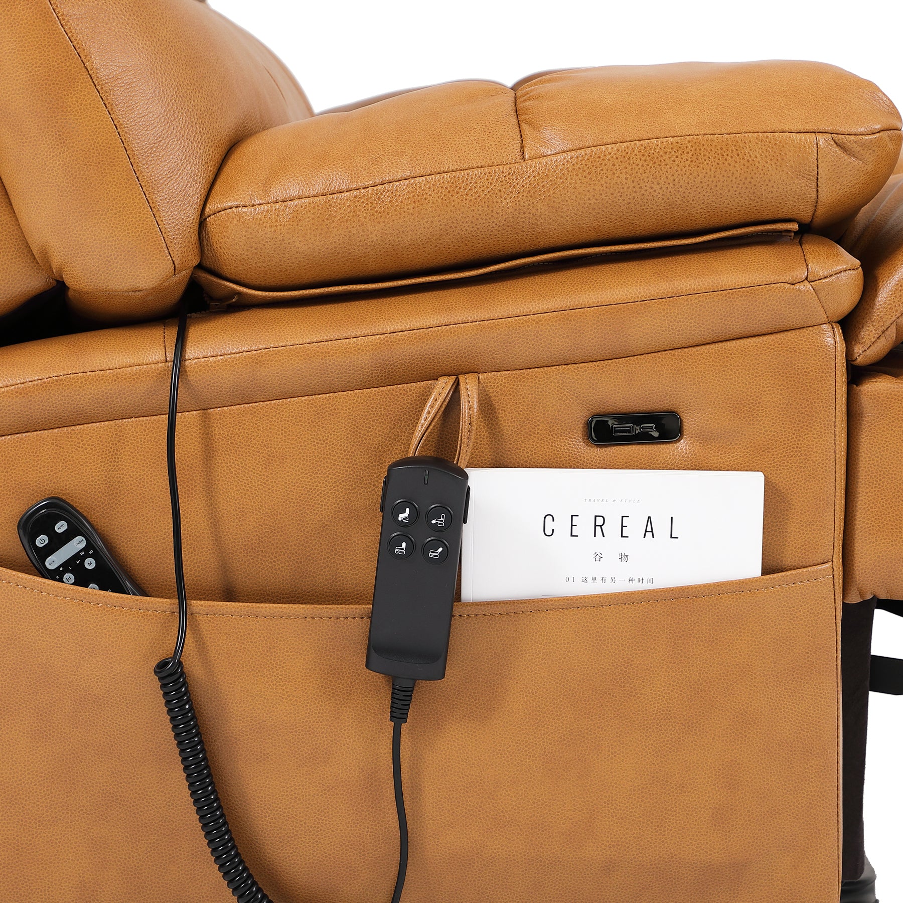 Lift Chair 500 Lb Capacity - Triple Motor, Extra Wide, Heat & Massage