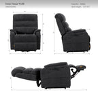 Irene House 9188E Pro dimensions — 400 lb capacity, for users 5 foot 5 to 6 foot 3, 27 inch seat width, 38 inch overall width, 46 inch height, 41 inch depth