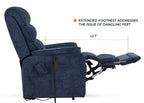 Big Tall Man Recliner With Extended Footrest, 400LB, Heat & Massage