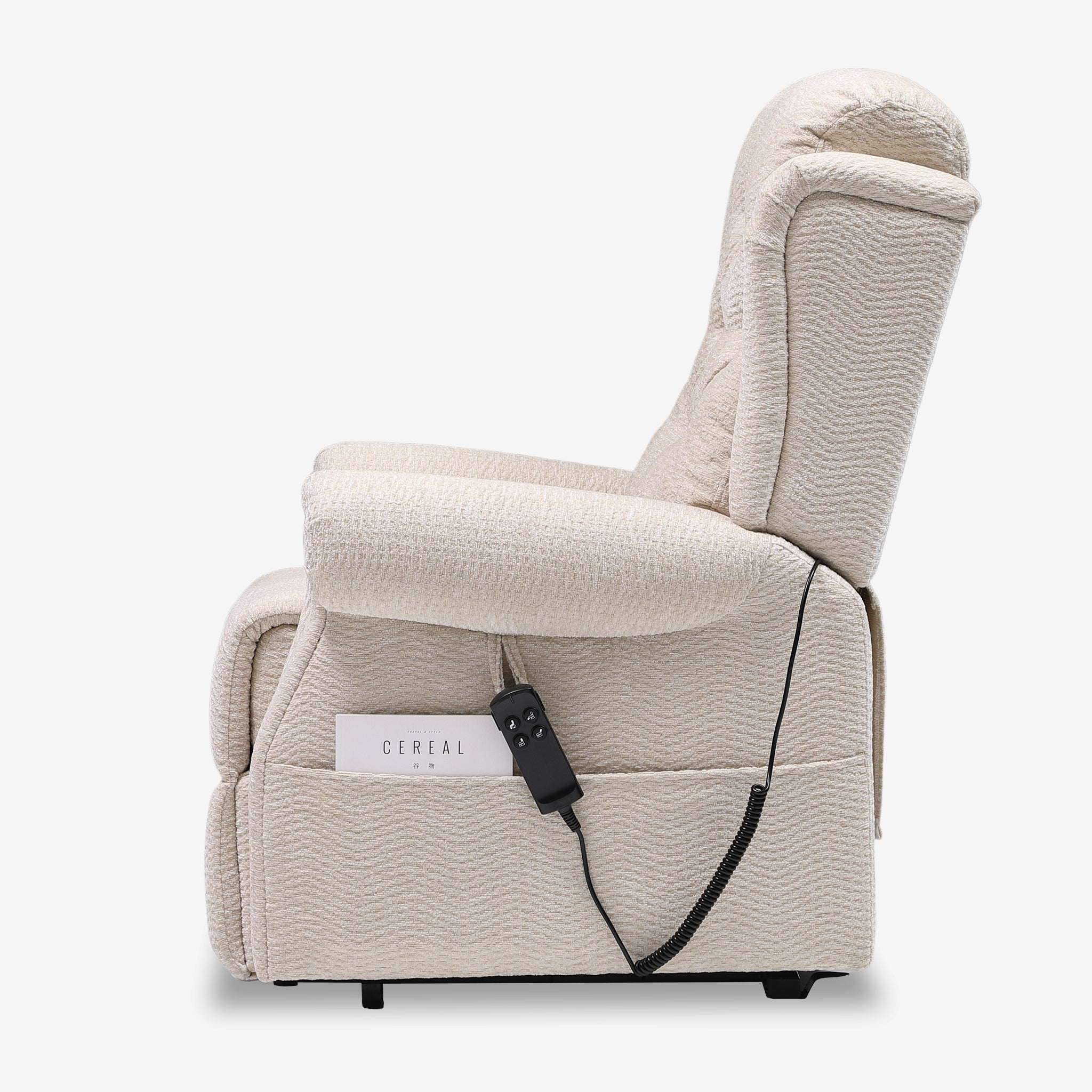 Lay Flat Lift Chair Recliner - Daul Motor, Heat & Massage
