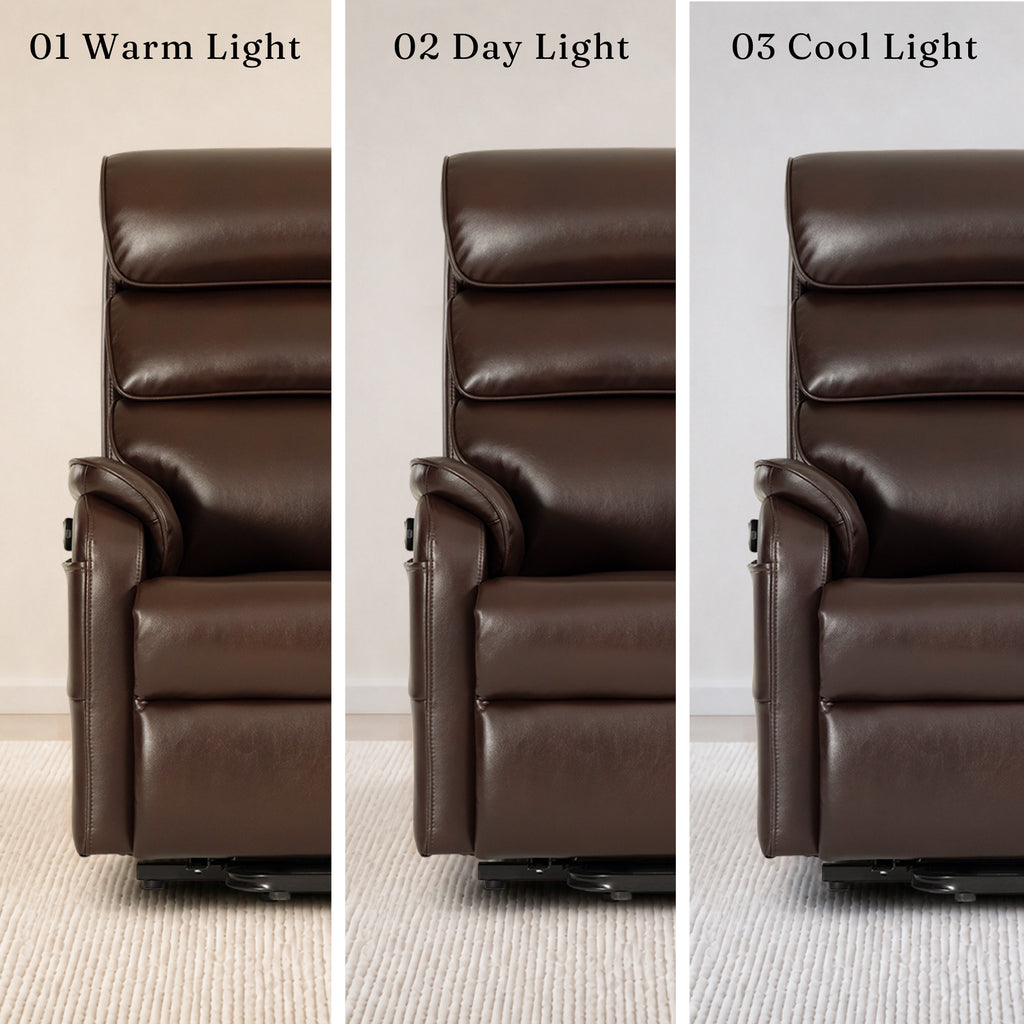 9188S Pro Small Power Lift Recliner – 300 lb, Triple Motor, All-in-One Remote, Lay Flat, Heat & Massage