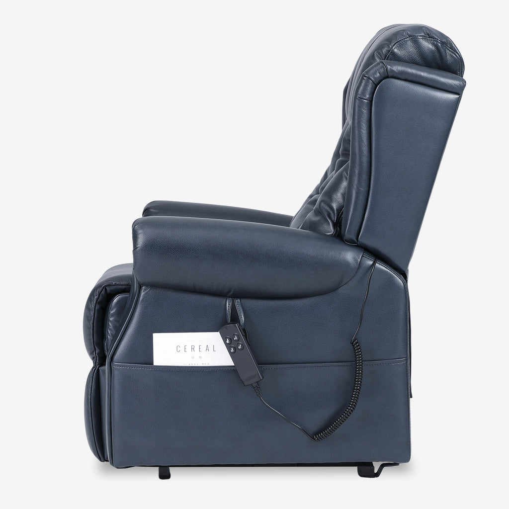 Dual Motor Real Leather Lift Chair with Infinite Position
