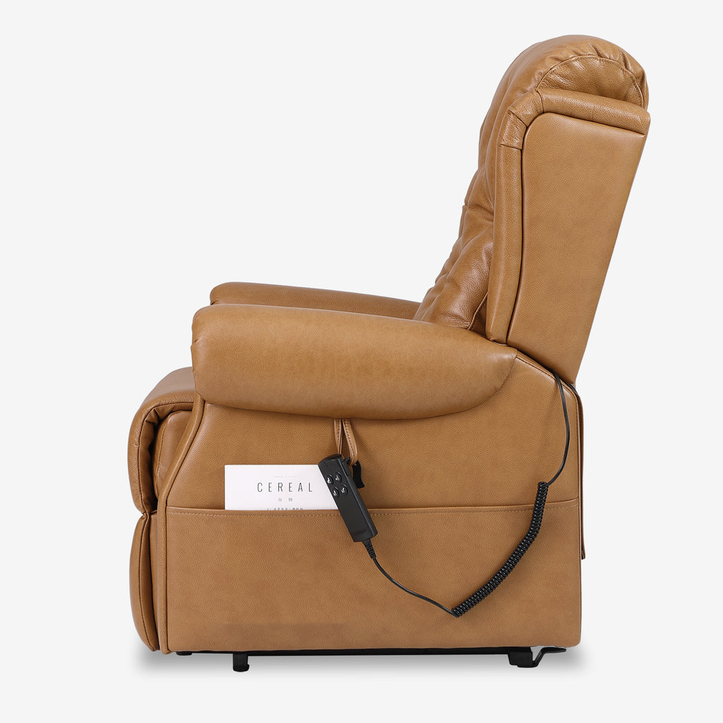 Leather Power Lift Recliner – Dual Motor & Infinite Position