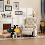 9199 Power Lift Recliner With Heat&Massage(Medium, Jacquard Chenille Beige)