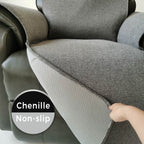Non-slip Recliner Cover For Leather Recliner (Brown/Gray/Red/White/Light Blue)