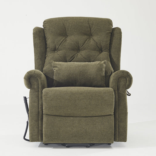 Dual Motor Lift Chair Recliner With Full Lay Flat And Heat&Massage