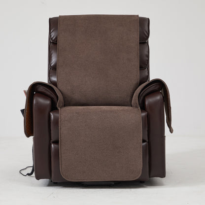 Non-slip Recliner Cover For Leather Recliner (Brown/Gray/Red/White/Light Blue)