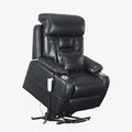 9181 Black Recliner With Power Lumbar Support(Lay Flat)